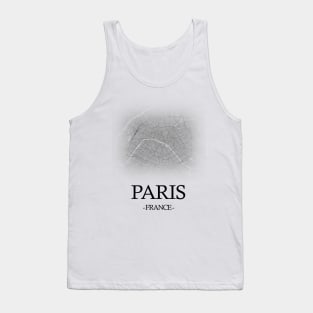 Paris City Map - France Cartography White Tank Top